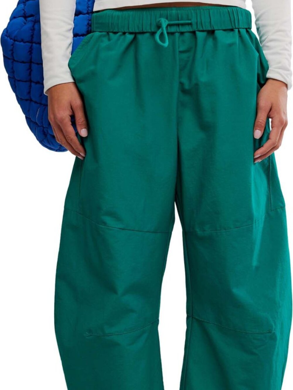 FP Movement Women's Game Day Pants Green Size L NWT